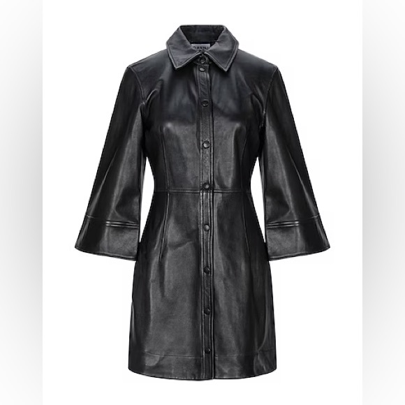 Ganni Dresses & Skirts - Ganni leather mini dress